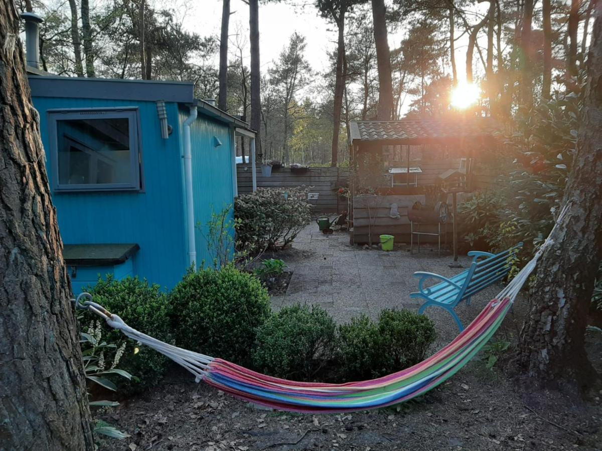 Boshuis Turquoise / Smaakvol Genieten Op De Veluwe Hoenderloo Kültér fotó