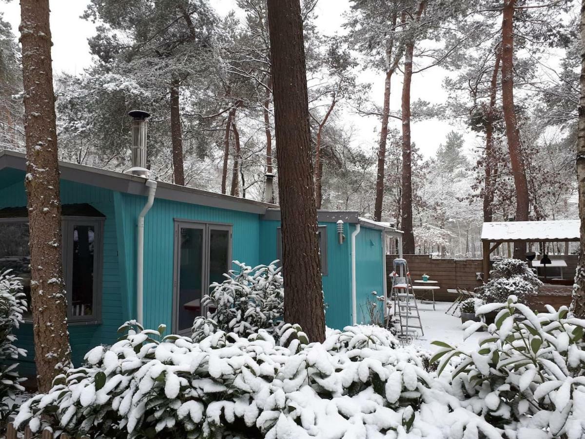 Boshuis Turquoise / Smaakvol Genieten Op De Veluwe Hoenderloo Kültér fotó
