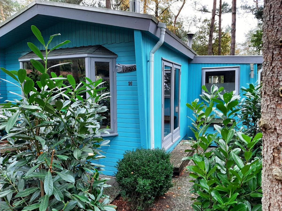 Boshuis Turquoise / Smaakvol Genieten Op De Veluwe Hoenderloo Kültér fotó